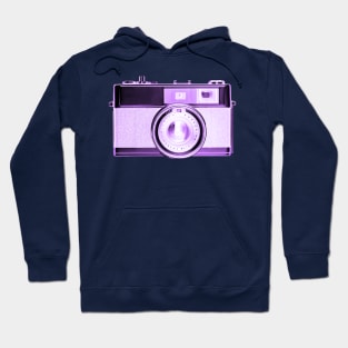 Purple/Violet - Vintage 1960s Rangefinder Camera Hoodie